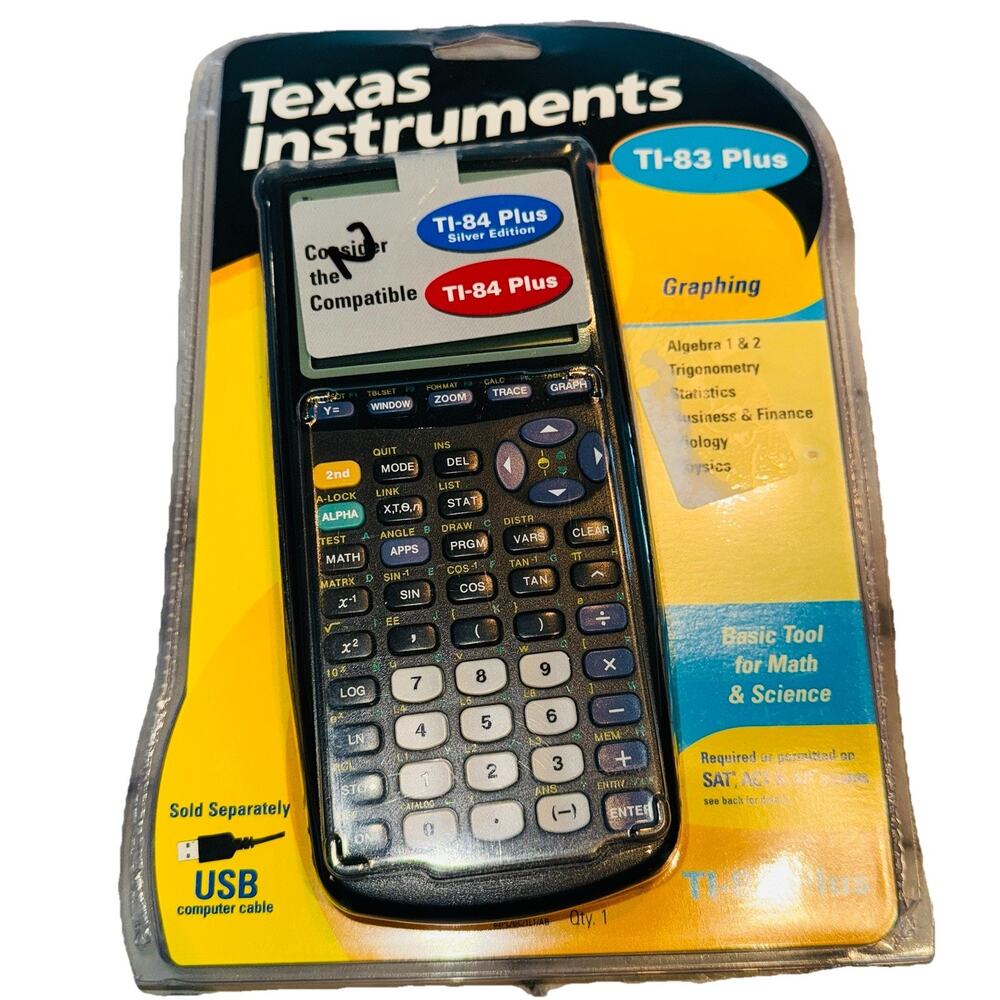 NEW SEALED Texas Instruments TI-83 Plus Graphing Calculator Vintage RARE TI-84 C